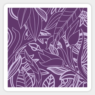 Minimal Jungle - tropical leaves Sticker